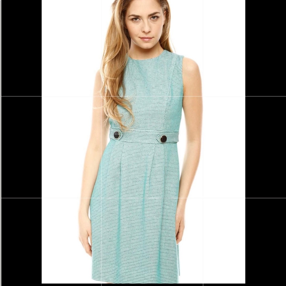 Shoshanna Clementine tab dress jade 2